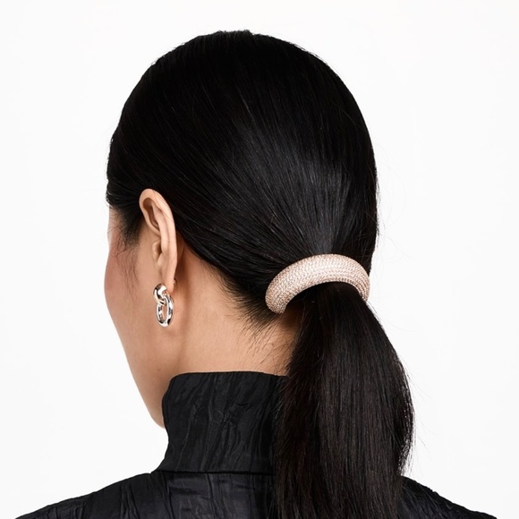 Lelet NY Gold Plated  Crystal Paved Ponytail Hair Ponytail Cuff NWT - Picture 6 of 8